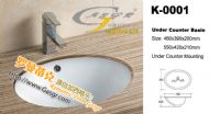 潔具臺(tái)下盆，加西格樂(lè)K-0001